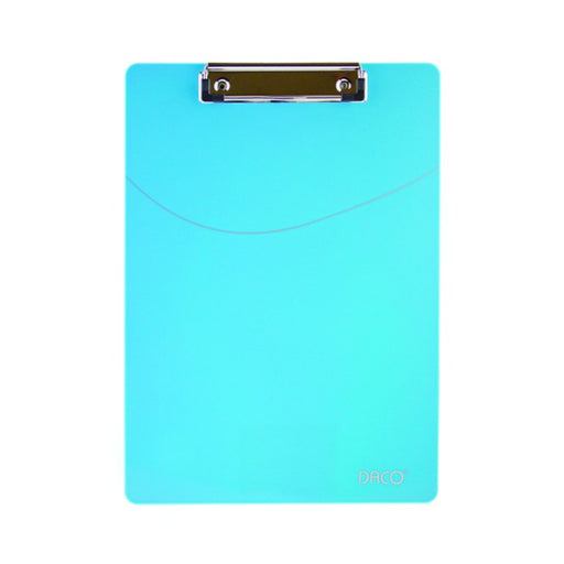 Clipboard Simplu Plastic Albastru marca Daco cu clemă metalică pentru fixarea documentelor