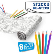 Rolă Hârtie Autoadezivă pentru Colorat Coloring Roll 30 x 198 cm ABC Carioca