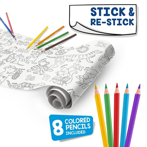 Rolă Hârtie Autoadezivă pentru Colorat Coloring Roll 30 x 198 cm ABC Carioca