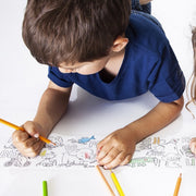 Rolă Hârtie Autoadezivă pentru Colorat Coloring Roll Mini 10 x 85 cm ABC Carioca