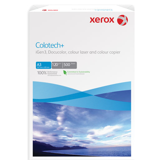 Hârtie Colotech+ Xerox, format A3, 120 g/mp, top 500 coli