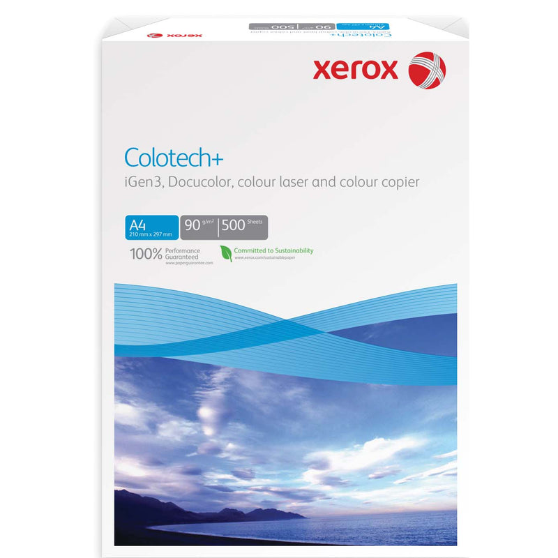Hârtie Colotech+ Xerox, format A4, 90 g/mp, top 500 coli