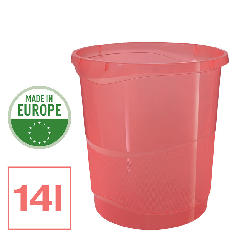 Coș birou Esselte Colour'Breeze corai - imagine detaliu