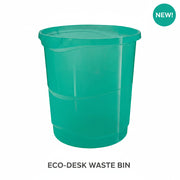 Coș birou Esselte Colour'Breeze 14L verde reciclabil