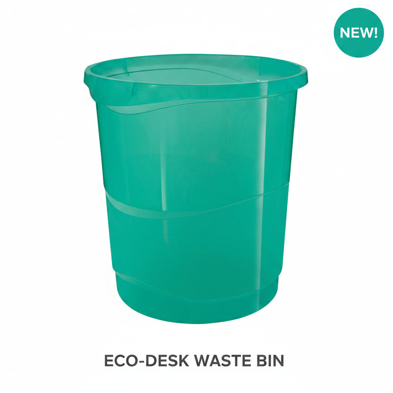 Coș birou Esselte Colour'Breeze 14L verde reciclabil