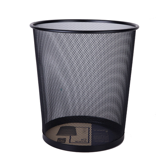 Coș birou Deli mesh mediu 12L negru, plasă metalică