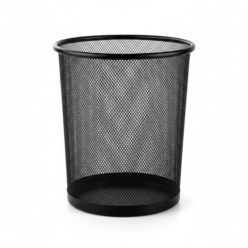 Coș birou Deli mesh mic 10L negru, plasă metalică