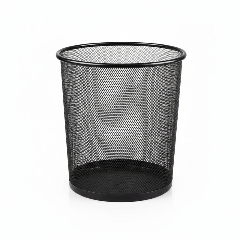 Coș birou Fornax mesh 18L negru, plasă metalică