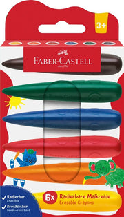 Creioane Cerate Model Degete Set 6 Culori Faber-Castell