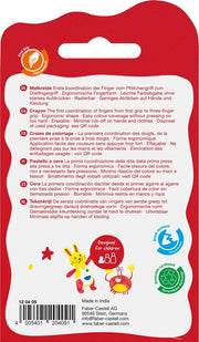 Creioane Cerate Model Degete Set 6 Culori Faber-Castell