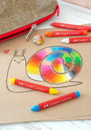 Creioane Cerate Triunghiulare 12 Culori Faber-Castell