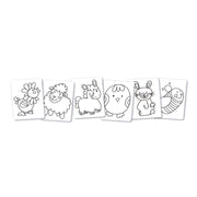 Creioane Colorate Baby Maxi 6 Culori/Set cu 6 Carduri cu Animale Alpino
