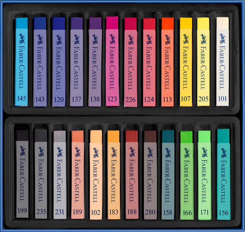 Set Creioane Pastel Soft 24 Culori Faber-Castell