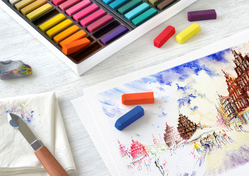 Set Creioane Pastel Soft Mini 72 Culori Faber-Castell