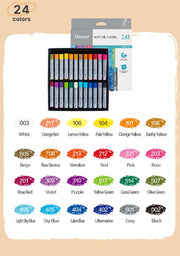Set Creioane Ulei Pastel Profesionale 24 Culori DMast