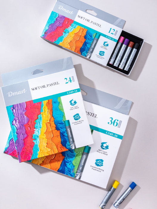 Set Creioane Ulei Pastel Profesionale 36 Culori DMast