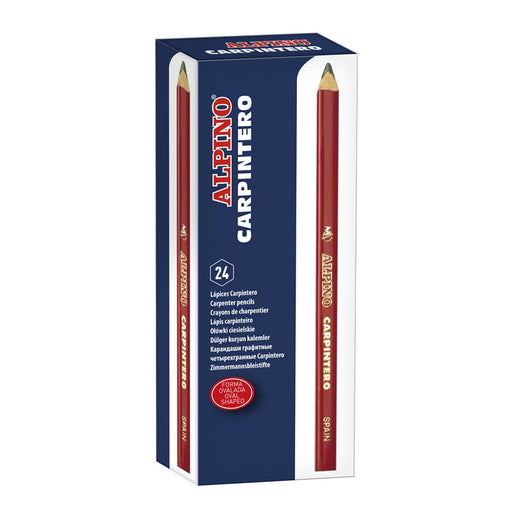 Creion Grafit Carpenter pentru Scriere pe Lemn Formă Ovală Alpino