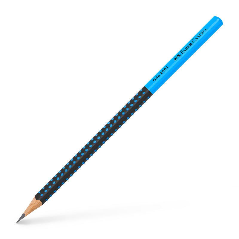 Creion Grafit Grip 2001 B Bicolor Negru-Bleu Faber-Castell