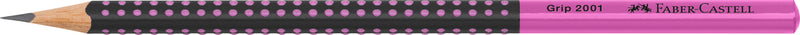 Creion Grafit Grip 2001 B Bicolor Negru-Roz Faber-Castell