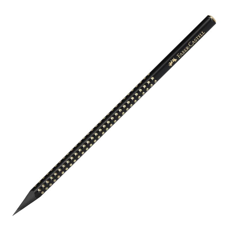 Creion Grafit Grip Sparkle B Midnight Gold Faber-Castell