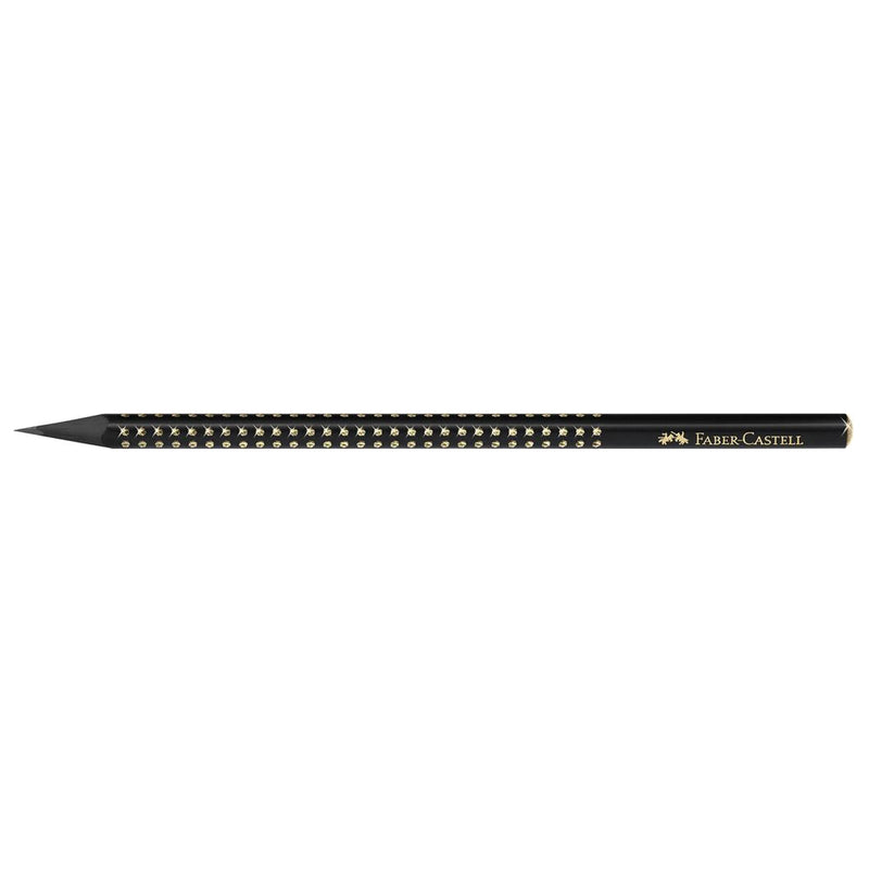 Creion Grafit Grip Sparkle B Midnight Gold Faber-Castell