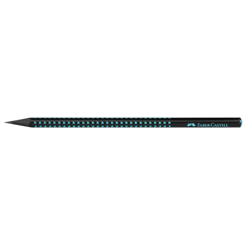 Creion Grafit Grip Sparkle B Midnight Ocean Faber-Castell