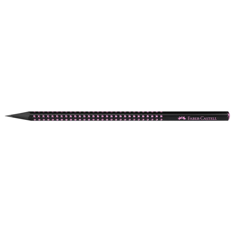 Creion Grafit Grip Sparkle B Midnight Rose Faber-Castell