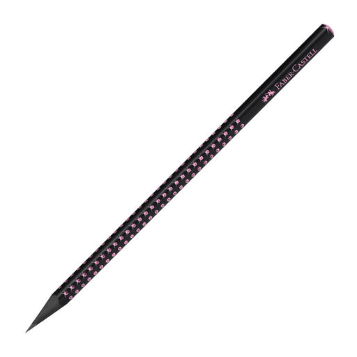 Creion Grafit Grip Sparkle B Midnight Rose Faber-Castell