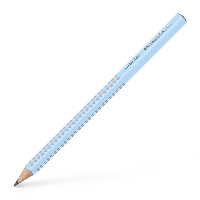 Creion Grafit Jumbo Grip B Bleu Sky Faber-Castell