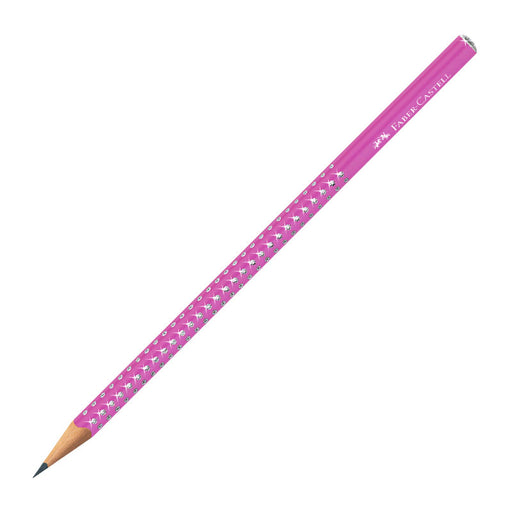 Creion Grafit Sparkle B Electric Fuchsia Faber-Castell