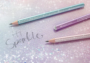 Creion Grafit Sparkle Jumbo B Bleu Ocean Faber-Castell