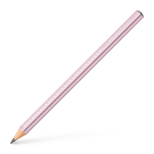 Creion Grafit Sparkle Jumbo B Rose Faber-Castell