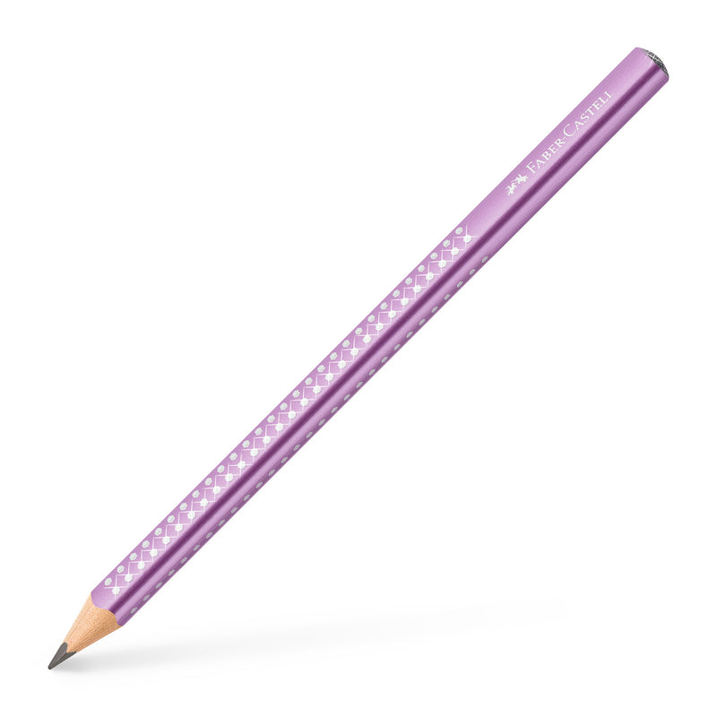 Creion Grafit Sparkle Jumbo B Violet Faber-Castell