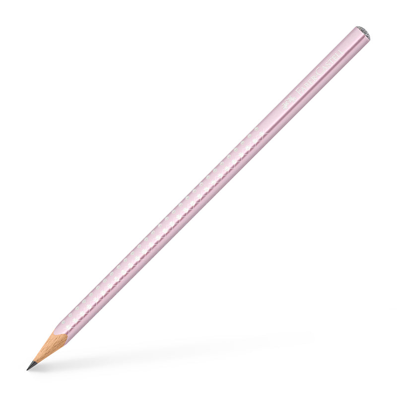 Creion Grafit Sparkle B Rose Metalizat Faber-Castell