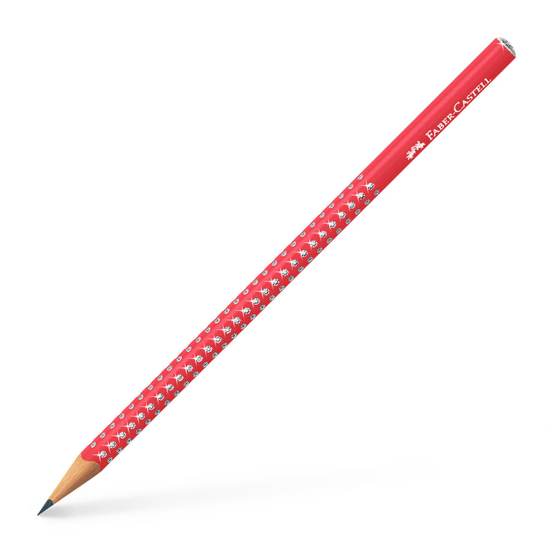 Creion Grafit B Sparkle Faber-Castell Roșu