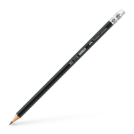 Creion Grafit 1112 HB cu Gumă Faber-Castell