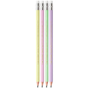 Creion Grafit HB cu Gumă Eco Evolution Pastel 12 Buc BIC