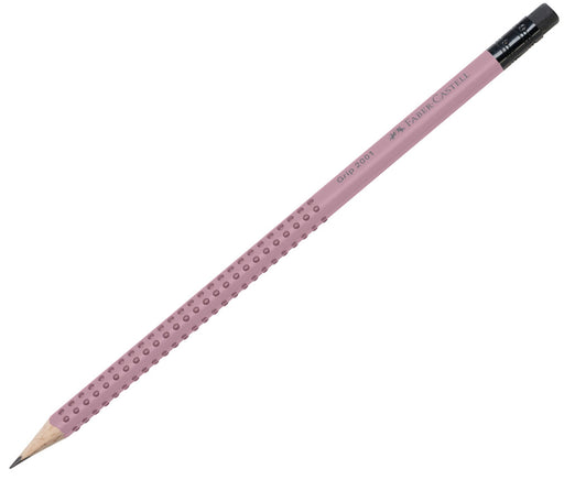 Creion Grafit Grip 2001 B Rose cu Gumă Faber-Castell