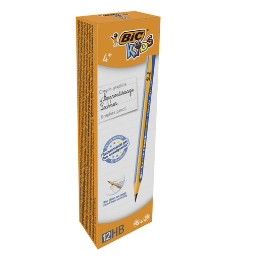 Creion Grafit HB fără Gumă Evolution Kids 12 Buc BIC