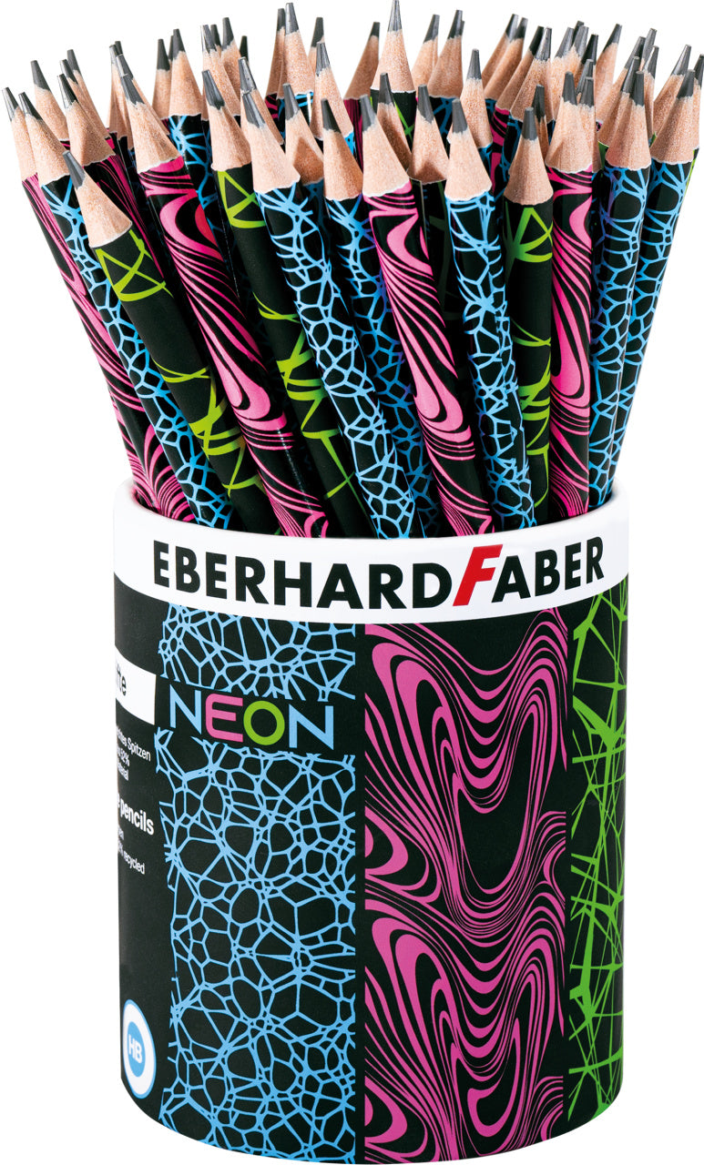 Creion Grafit HB Fără Gumă Negru-Neon Eberhard Faber