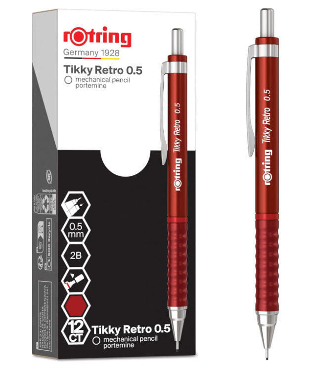 Creion Mecanic Tikky 3 0,5 mm Roșu Retro Rotring