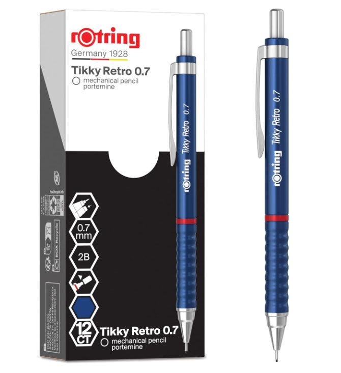 Creion Mecanic Tikky 3 0,7 mm Albastru Retro Rotring