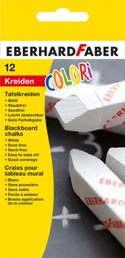 Cretă Școlară Albă 12 Buc Eberhard Faber