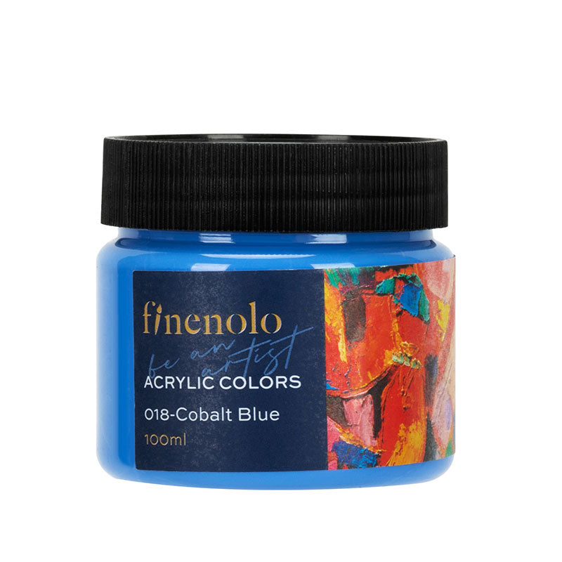 Culori Acrilice 100 ml Albastru Cobalt Finenolo Deli