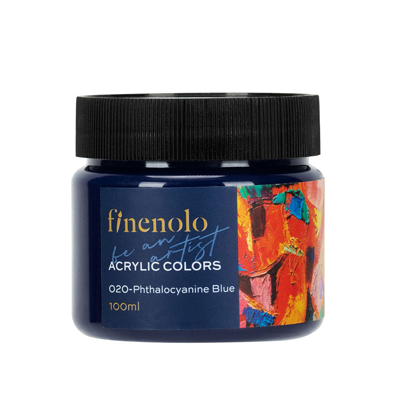 Culori Acrilice 100 ml Albastru Phtalo Finenolo Deli