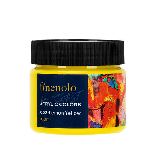 Culori Acrilice 100 ml Galben Lămâie Finenolo Deli