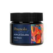Culori Acrilice 100 ml Negru Finenolo Deli