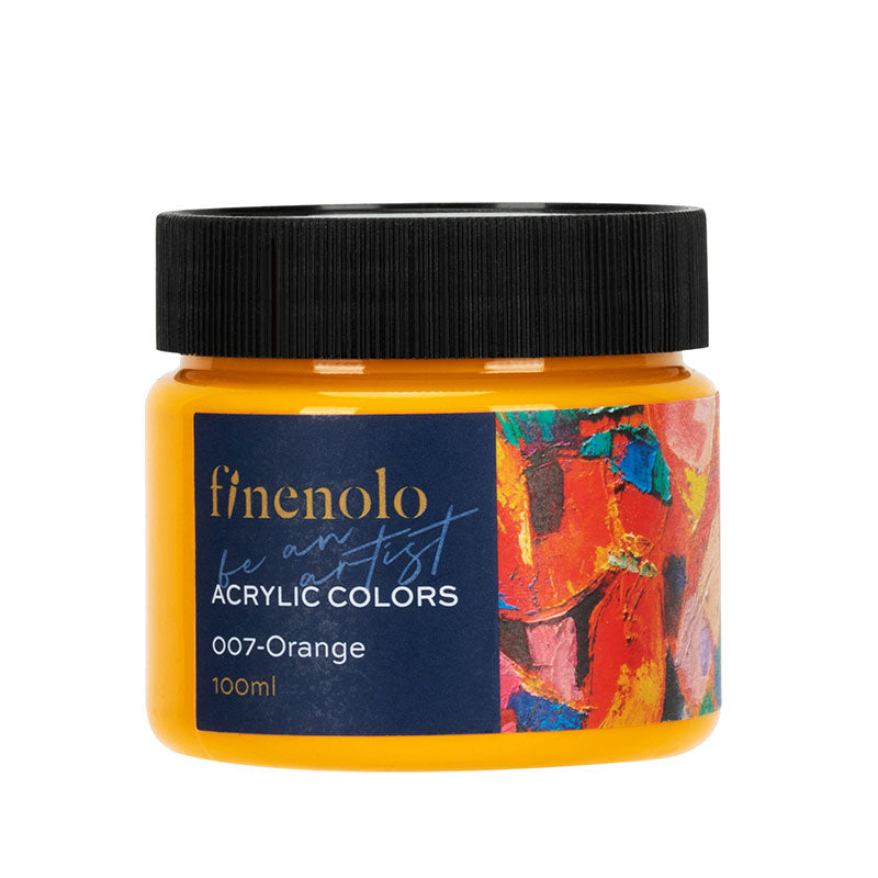 Culori Acrilice 100 ml Portocaliu Finenolo Deli