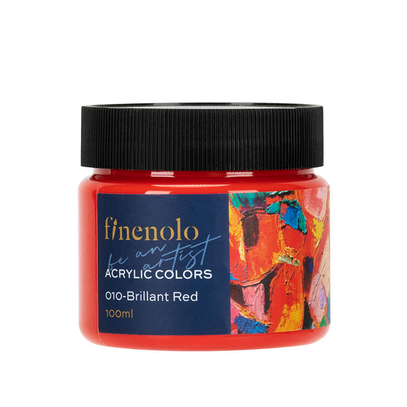 Culori Acrilice 100 ml Roșu Finenolo Deli
