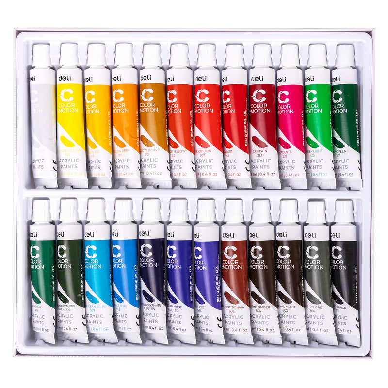 Culori Acrilice 24 Culori 12 ml Deli
